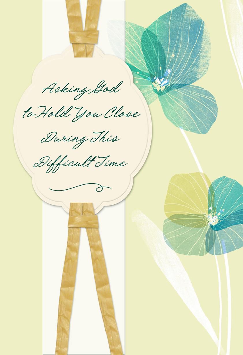 God's Prayers for You Religious Sympathy Card
