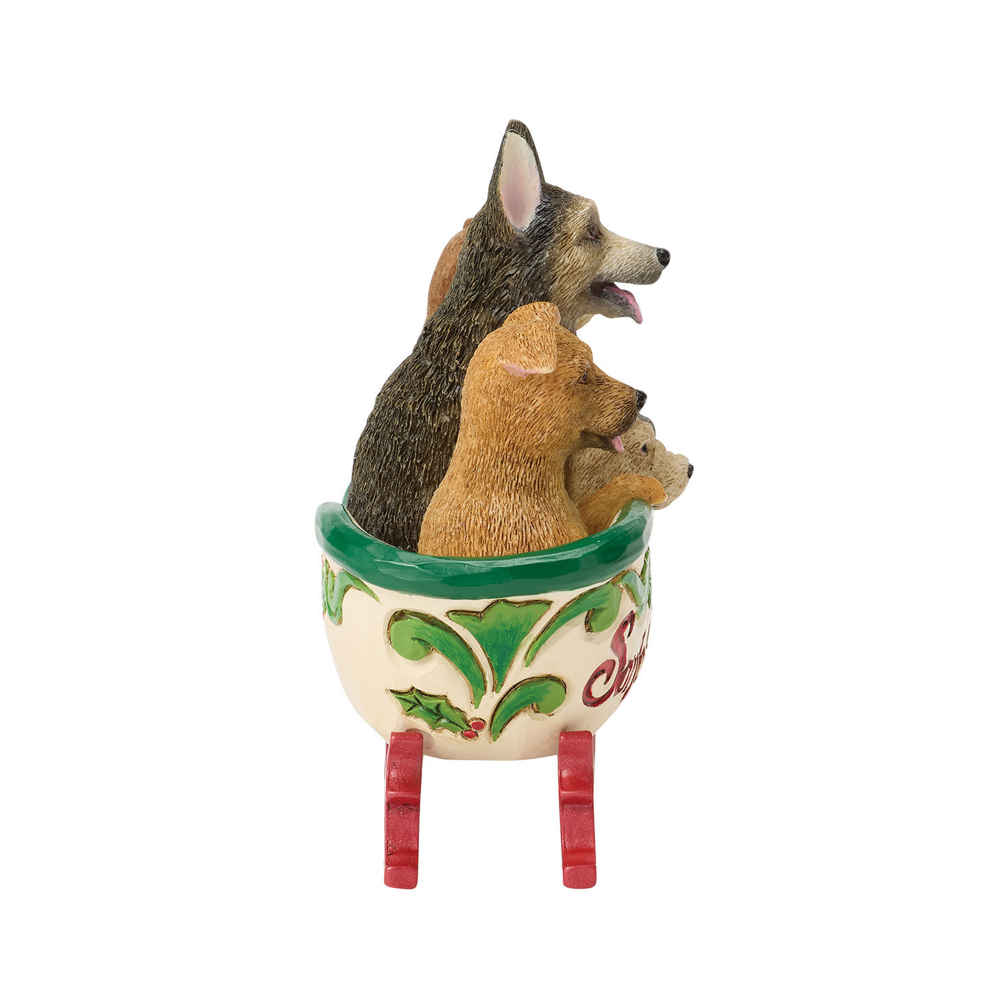 Dogs in Santa's Rescue Sleigh Jim Shore Statue side image number 5