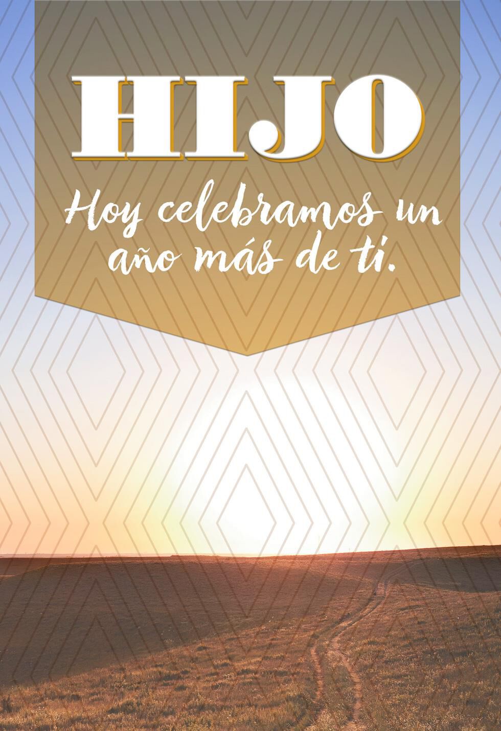 Celebrating Another Year Spanish-Language Birthday Card for Son