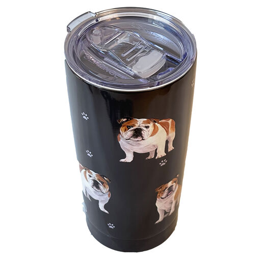 E&S Pets Bulldog Stainless Steel Tumbler, 20 oz., 
