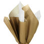 Solid White/Metallic Gold 2-Pack Holiday Tissue Paper 3-D Fan image number 2