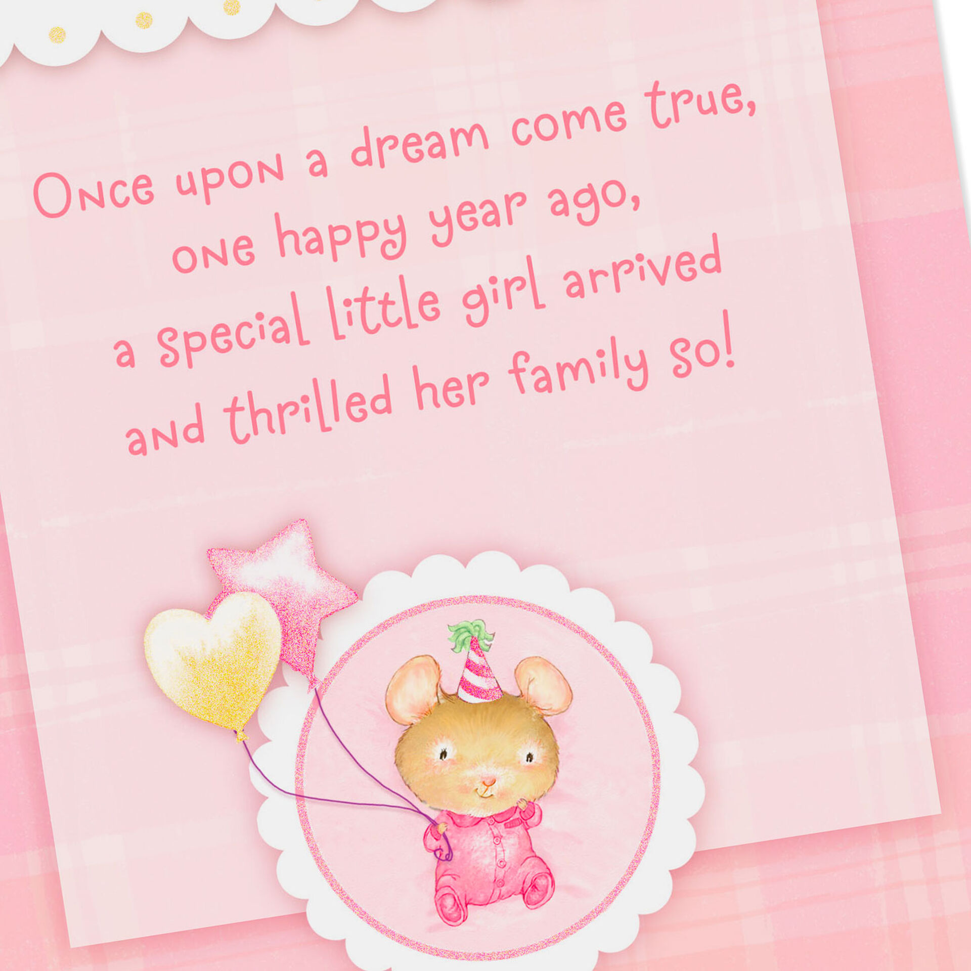 granddaughter 1st birthday card clintons