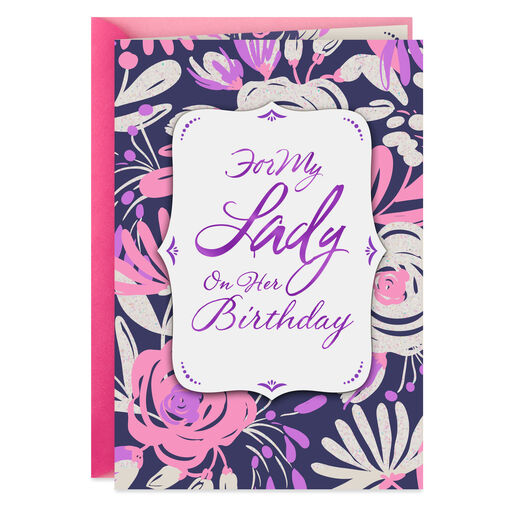 You're My Lady and I'm Your Man Birthday Card for Her, 