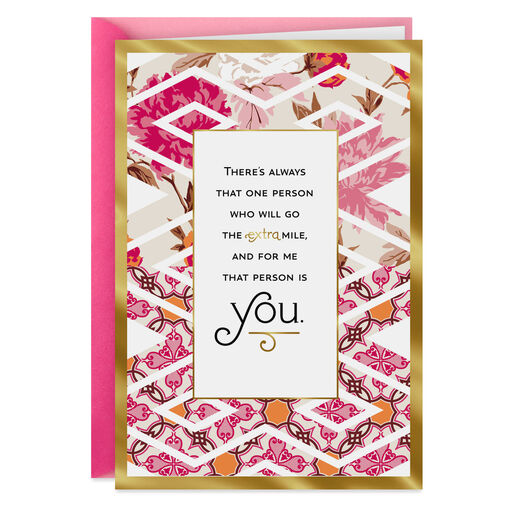 You Go the Extra Mile Thank-You Card, 
