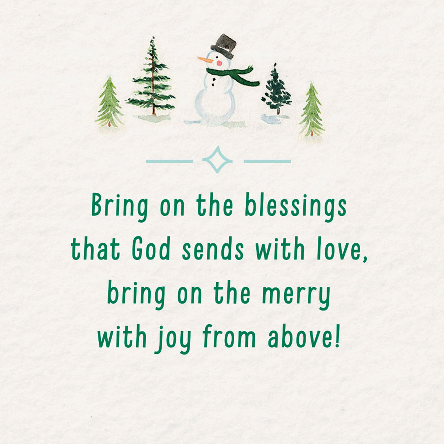 Watercolor Snow Globe Religious Christmas Card Sentiment image number 2