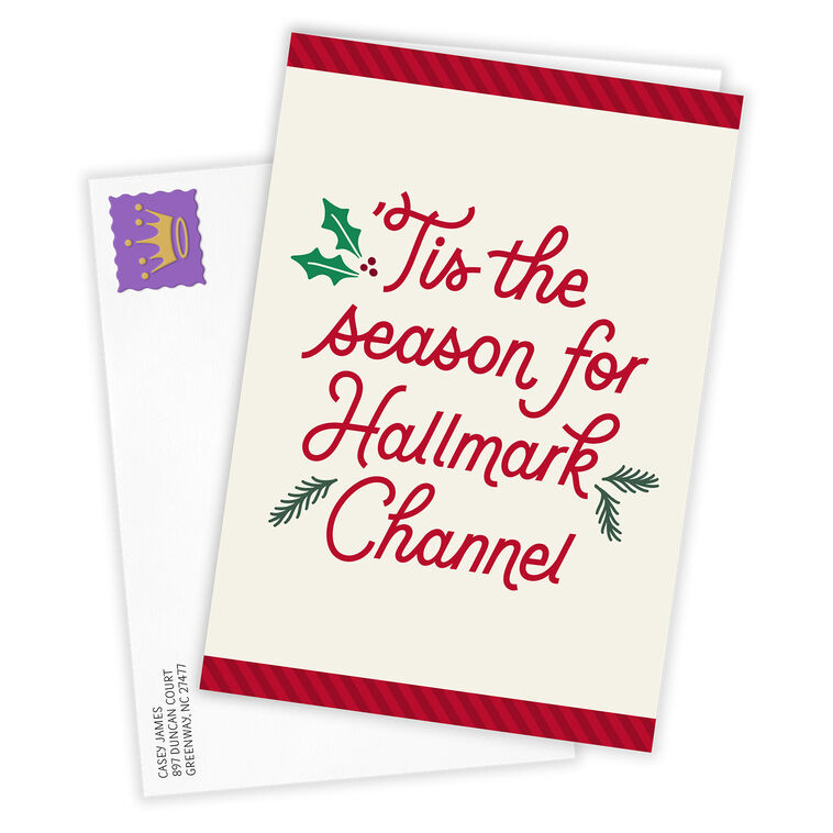 Hallmark Channel Season Personalized Christmas Card Card  front with Envelope  image number 2