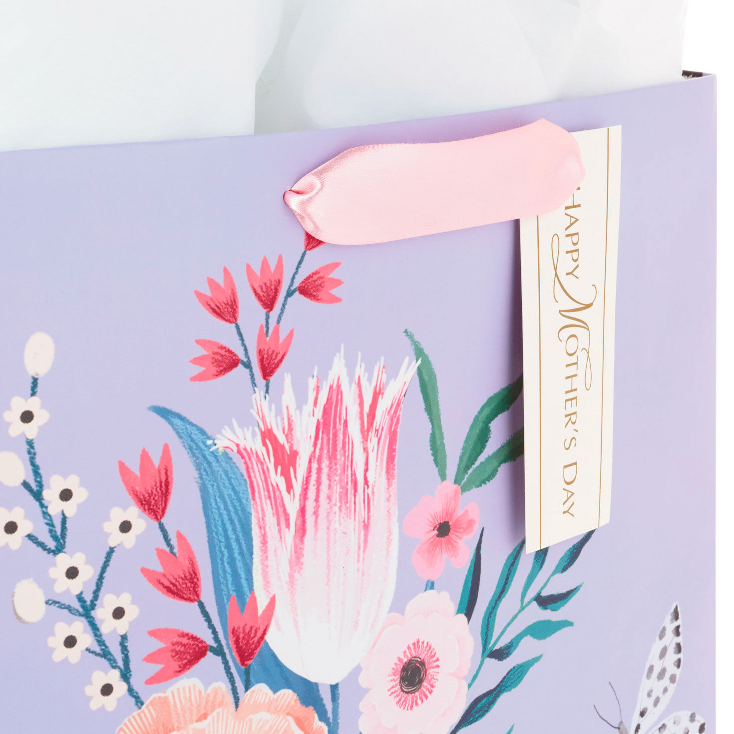 13" Flowers in Mug Large Mother's Day Gift Bag With Tissue, , large image number 6