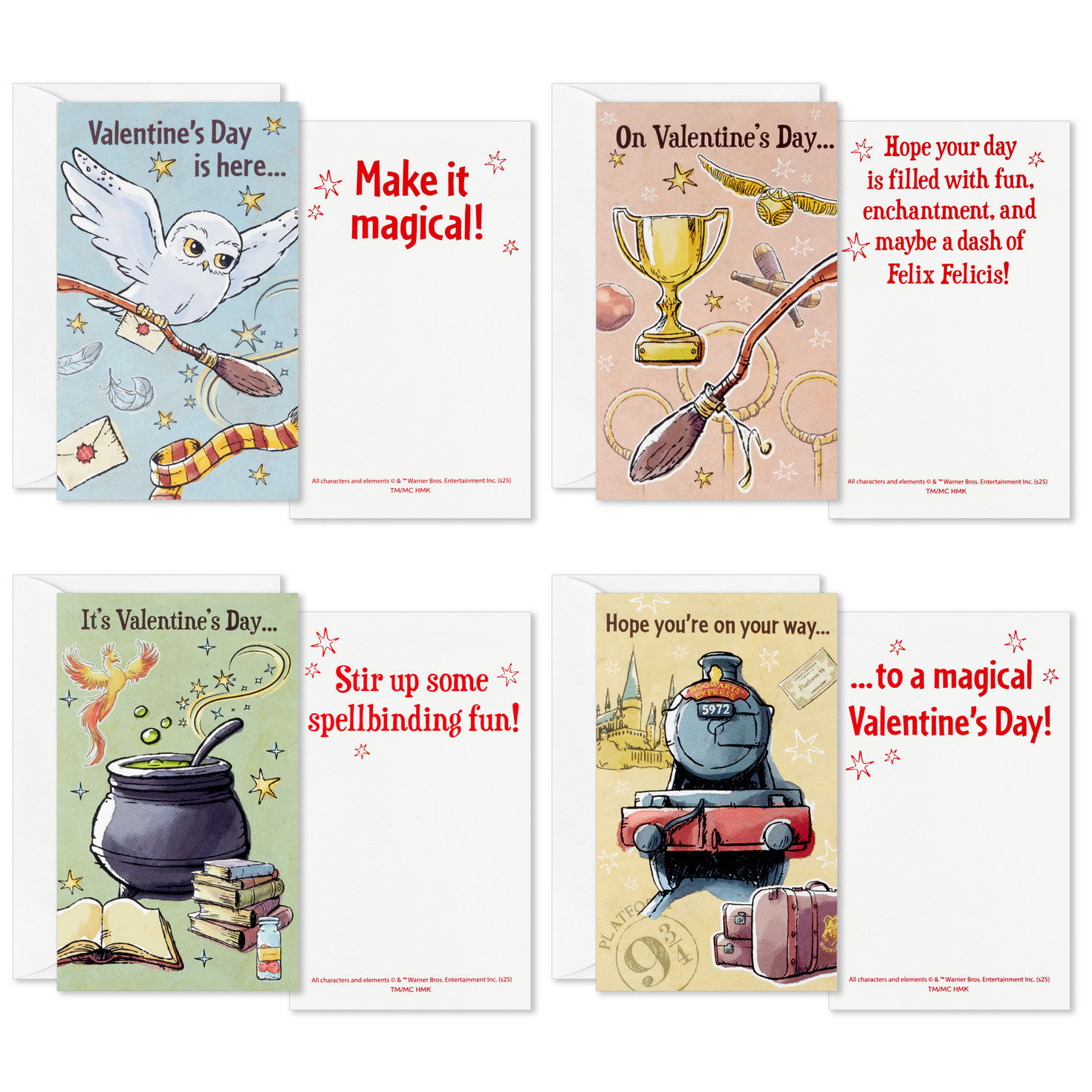 Harry Potter&trade; House Crests Kids Classroom Valentines Set With Cards and Mailbox, , large image number 2