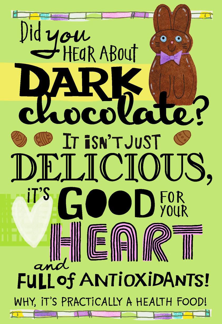 Chocolate Bunny Funny Easter Card for Anyone