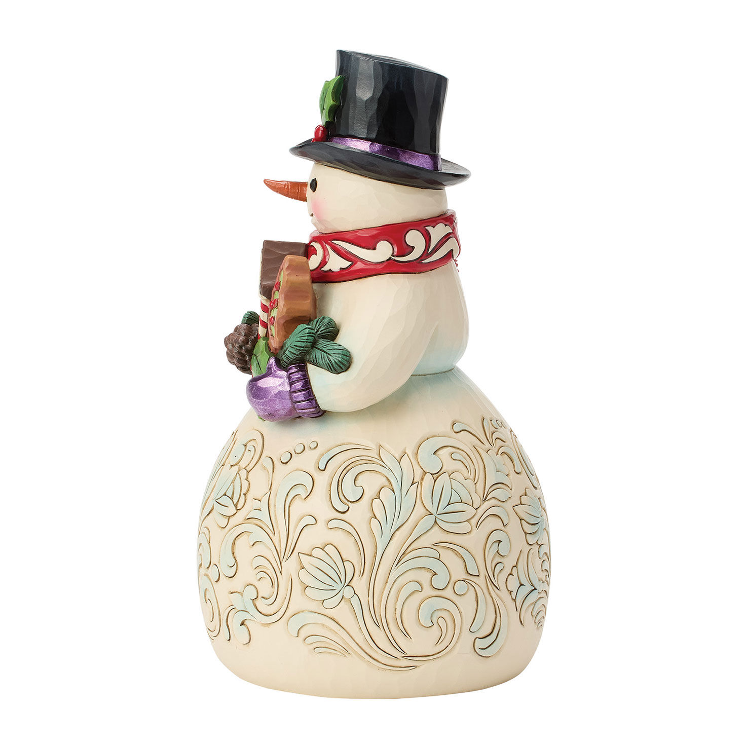 Snowman With Gingerbread Cookies Jim Shore Statue Side image number 3
