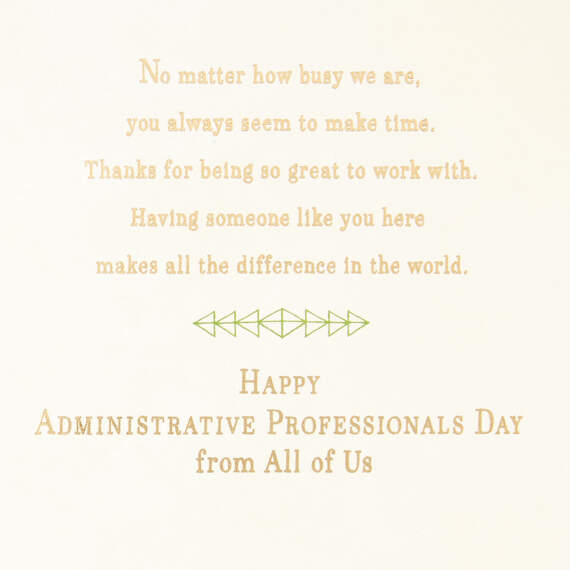 You Make a Difference Administrative Professionals Day Card From Us, , large image number 2
