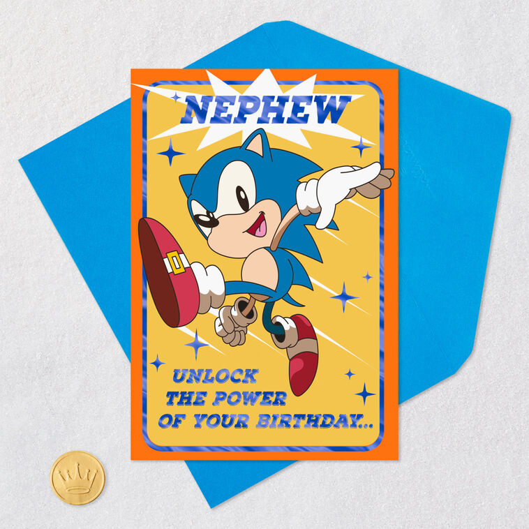 Sonic the Hedgehog™ Levels of Awesome Birthday Card for Nephew, , large image number 5
