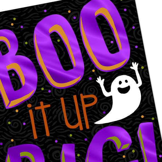 Boo It Up Big Ghost Halloween Card, , large image number 4