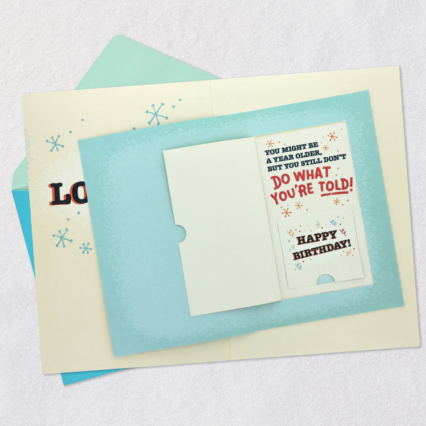 Spokesdog Funny Birthday Card in a Card for Son Open card with envelope image number 6