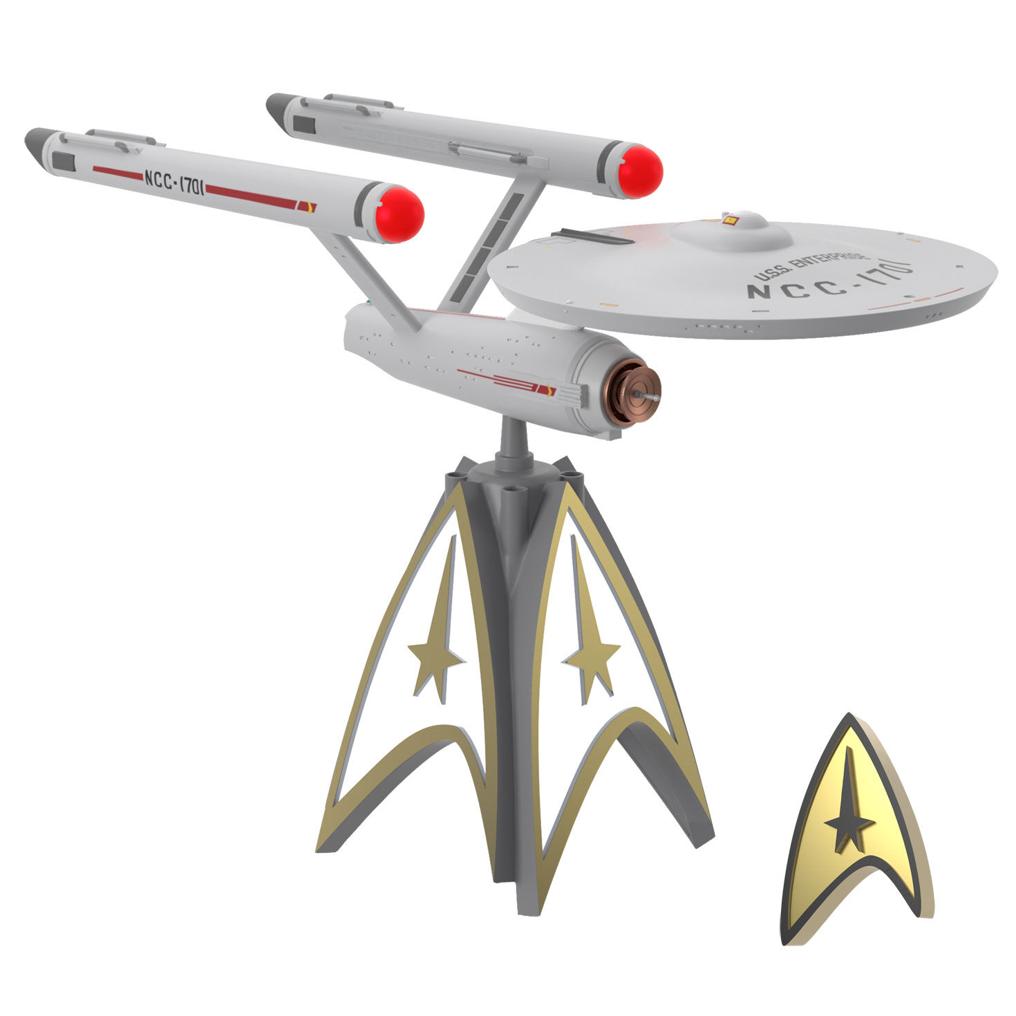 Star Trek™ U.S.S. Enterprise Musical Tree Topper With Light for only USD 112.49 | Hallmark