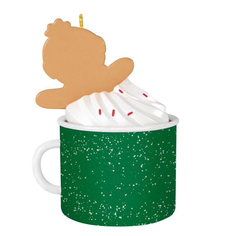 Gingerbread Boy in Son Mug 2025 Keepsake Ornament Back image number 6