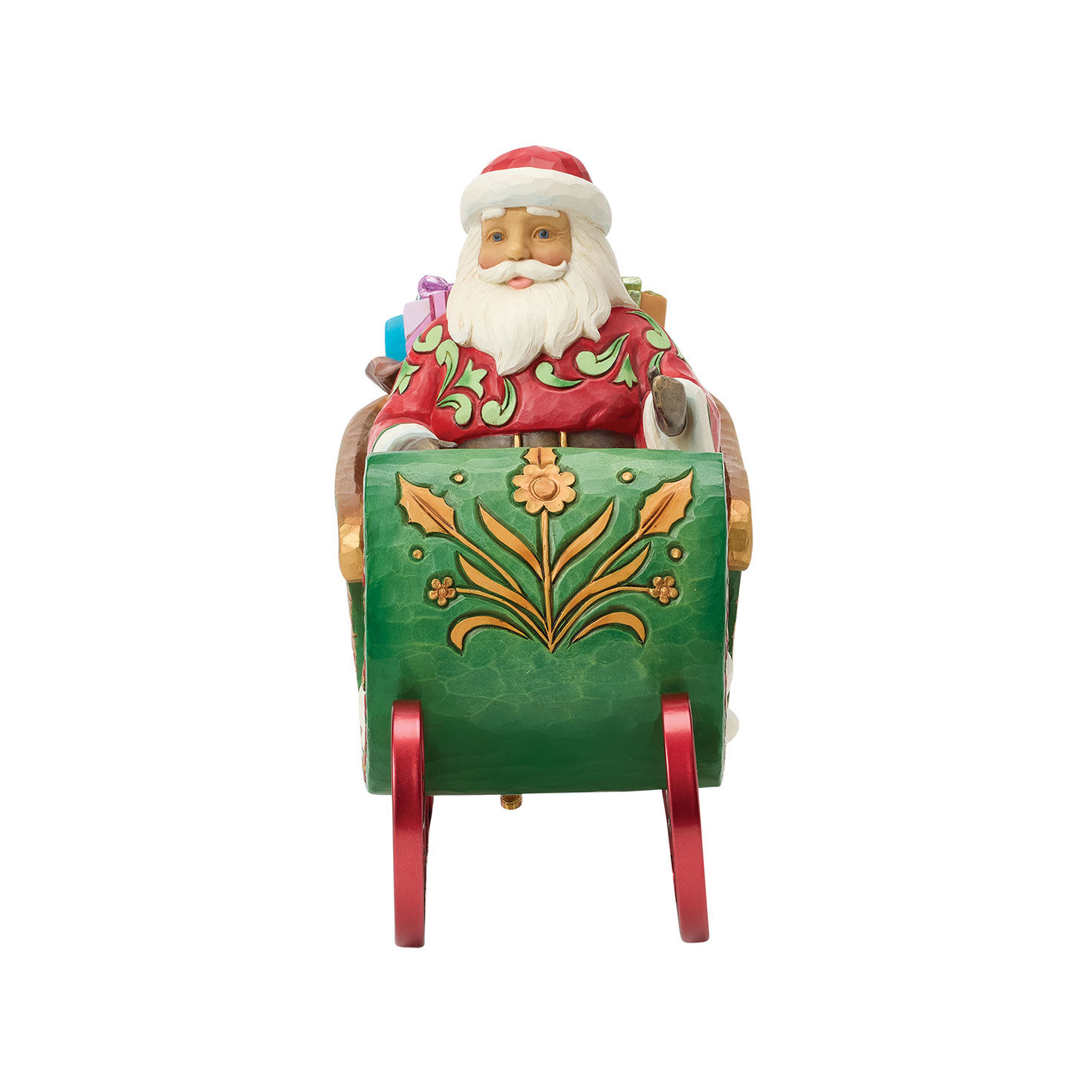 Santa in Sleigh Jim Shore Statue side image number 5