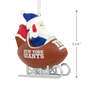 NFL New York Giants Santa Football Sled Hallmark Ornament, , large image number 3