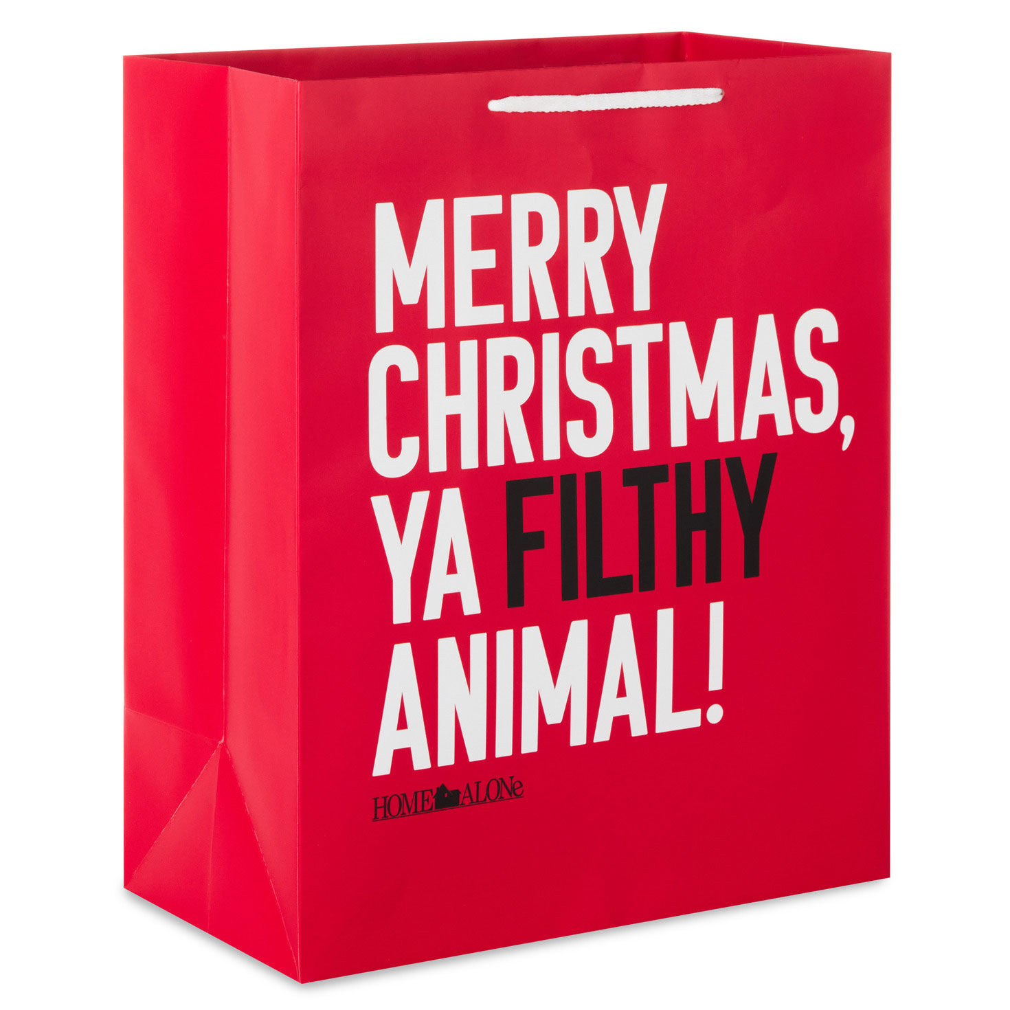 13" Home Alone Funny Quote Large Christmas Gift Bag