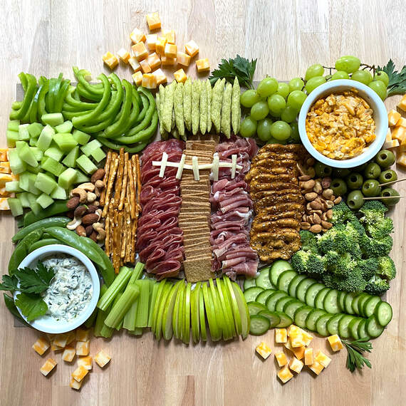 Football Charcuterie Cheat Sheet, 12x18, , large image number 3