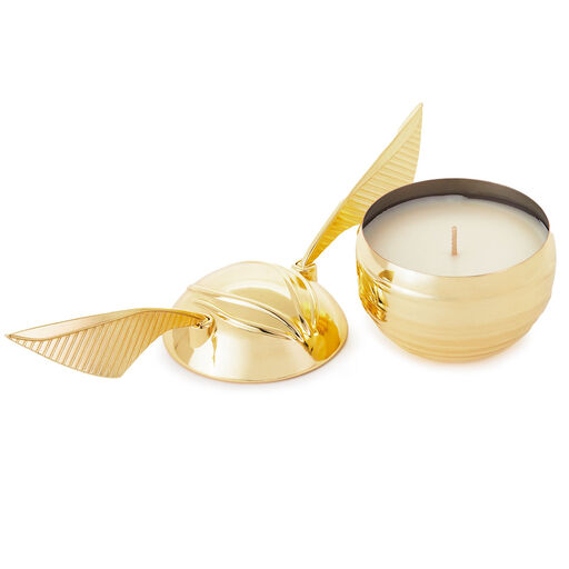 Charmed Aroma Harry Potter Golden Snitch Candle With Necklace, 
