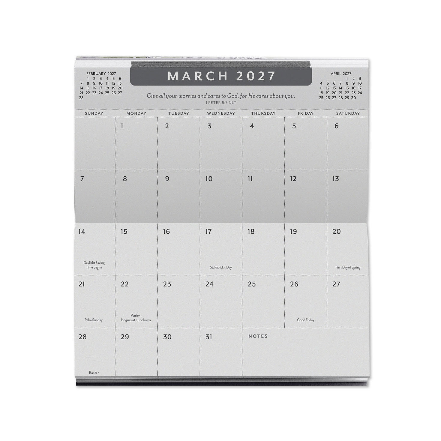 Flowering Field 2027 2028 2-Year Pocket Calendar open spread image number 5