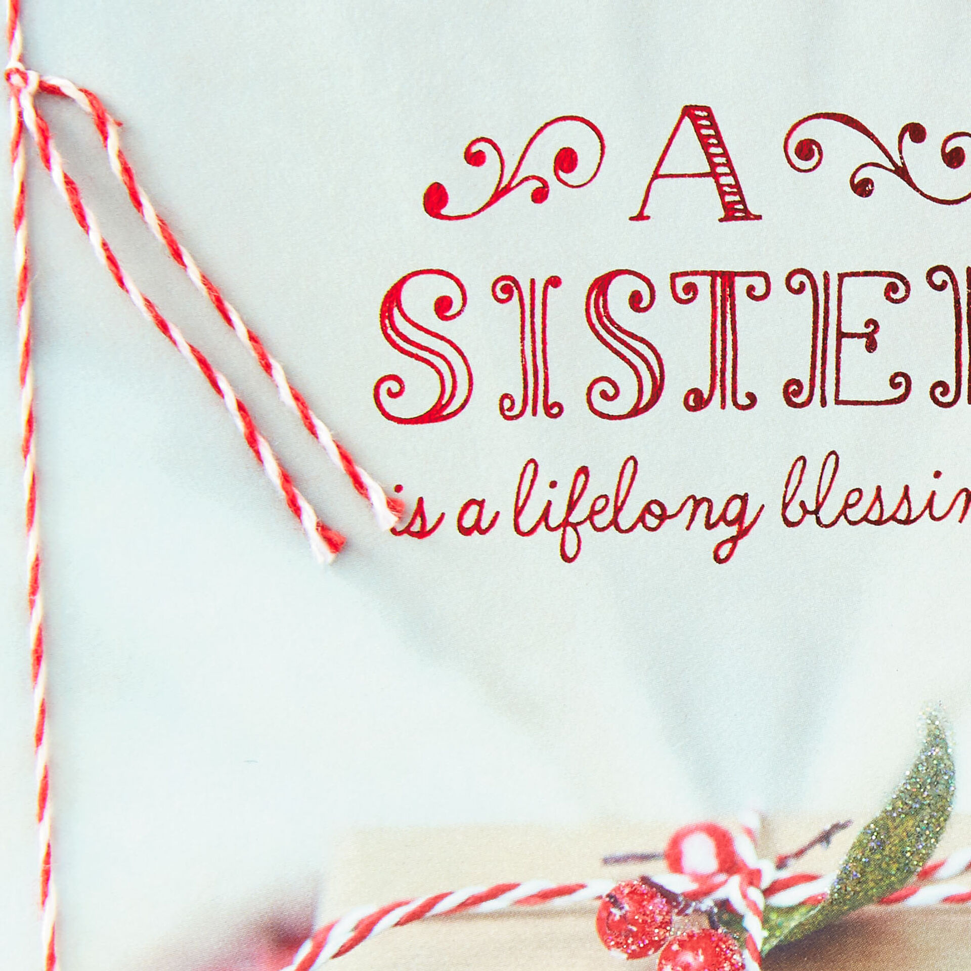 A Sister Is a Blessing Christmas Card - Greeting Cards - Hallmark