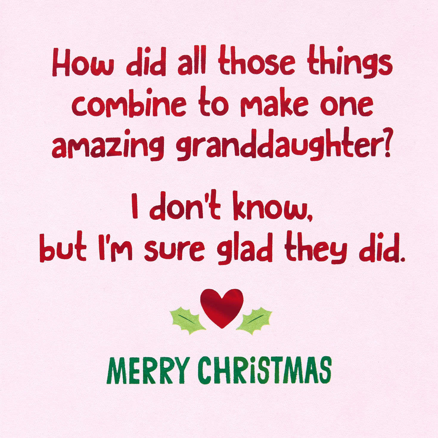 One Amazing Granddaughter Christmas Card for only USD 4.99 | Hallmark