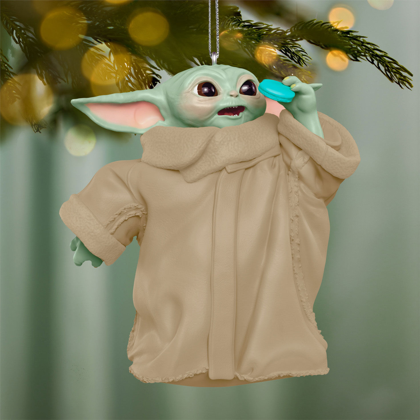 Star Wars Grogu Keepsake Ornament hanging on tree image number 2