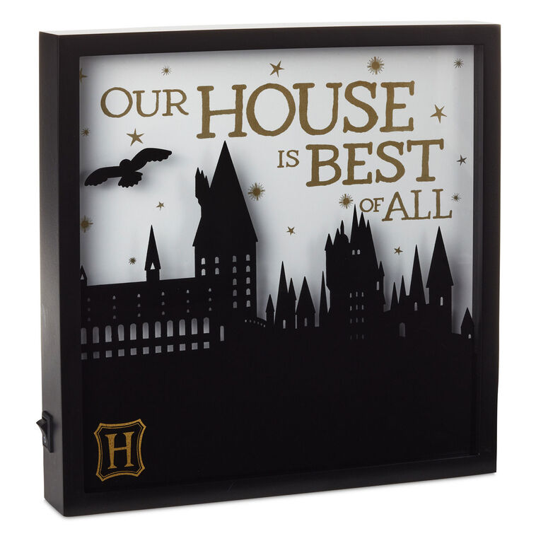 Harry Potter™ Hogwarts™ Lighted Shadow Box Wall Decor, 10.5"