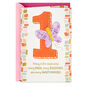 Purple Butterfly First Birthday Card for Kid Card Front image number 1