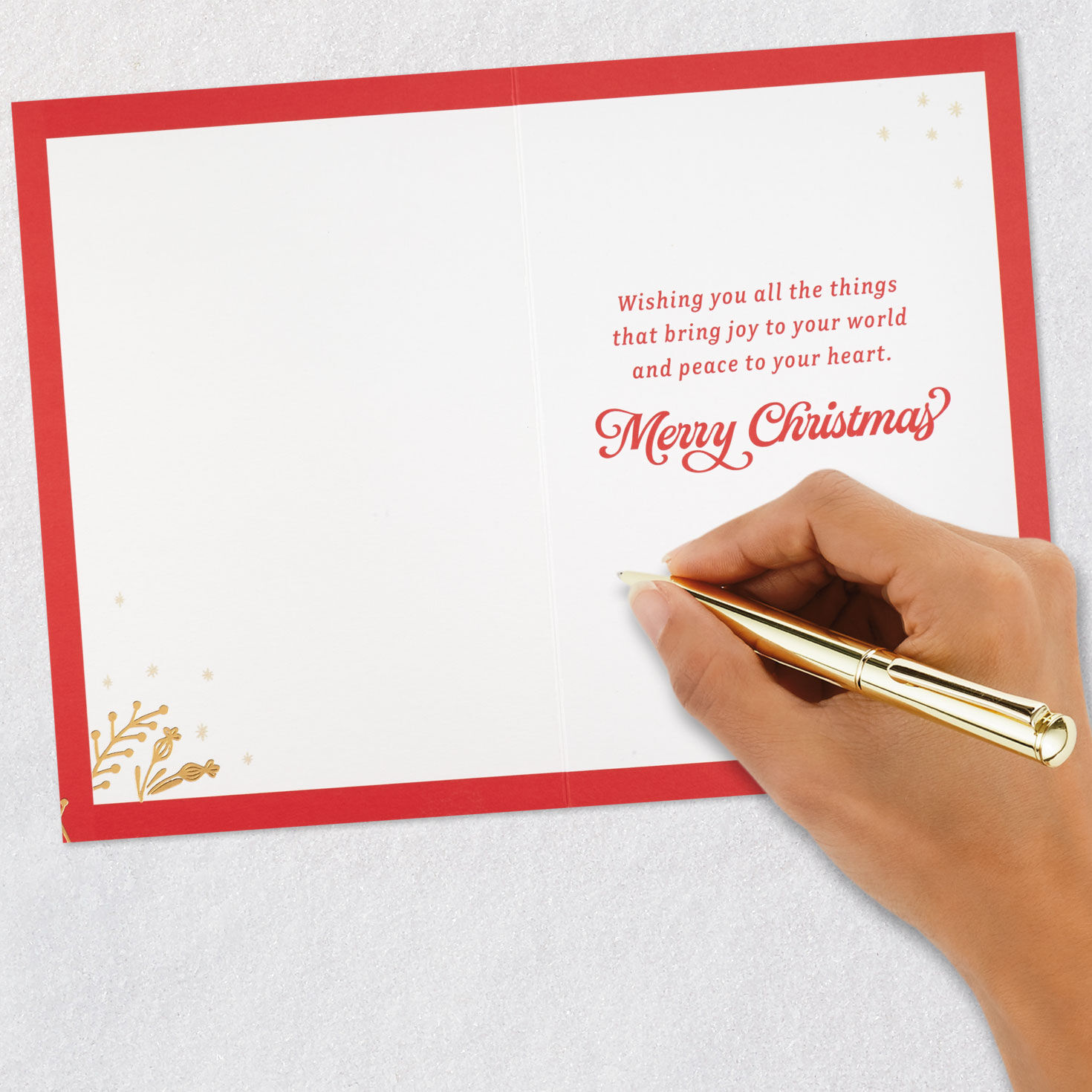 Holiday Stocking Sister Christmas Card signing card image number 6