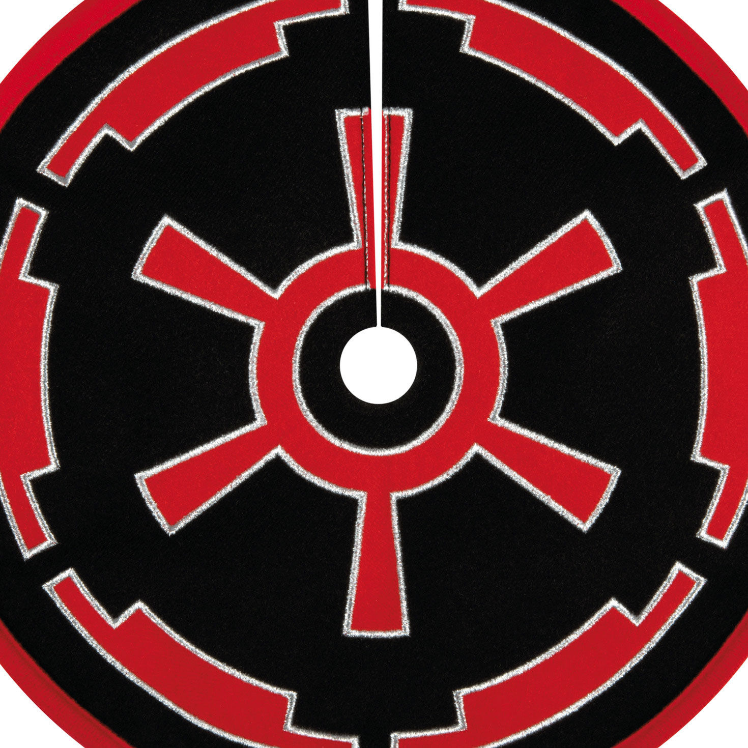 Star Wars Black and Red Keepsake Tree Skirt closeup view image number 4