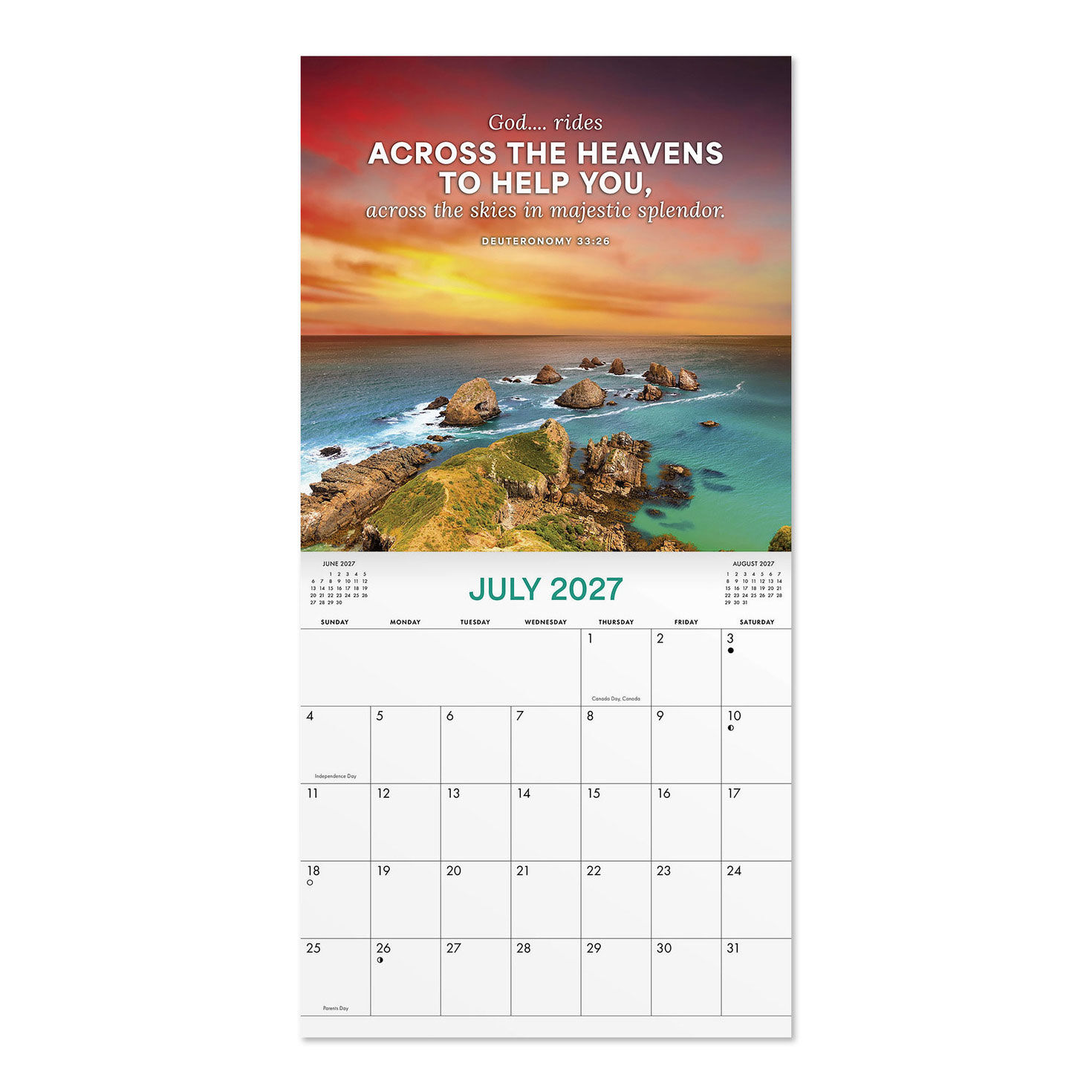 The Heavens Nature 2027 12-Month Wall Calendar inside spread image number 3