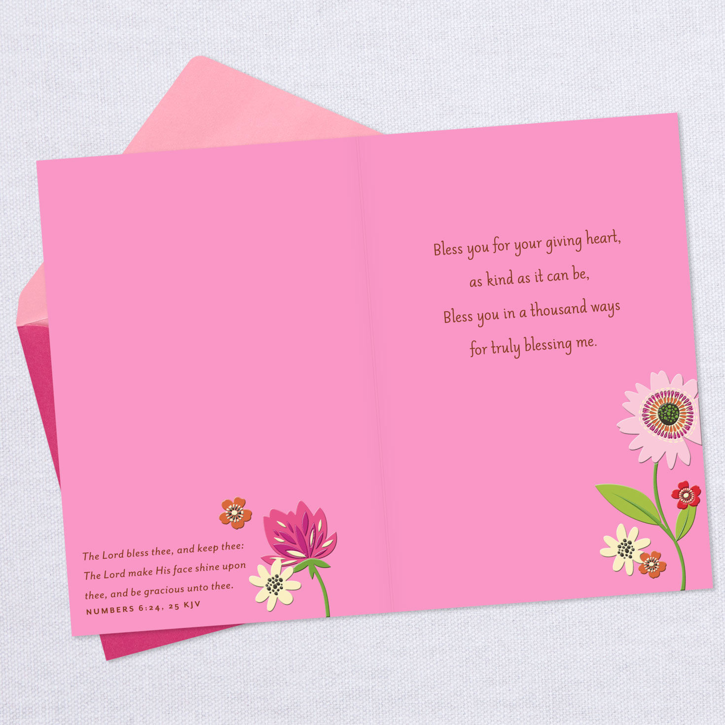 Bright Flowers Bless You Religious Thank-You Card for only USD 2.99 | Hallmark
