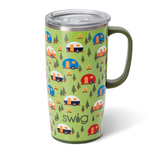 Swig Happy Camper Stainless Steel Travel Mug, 22 oz., 