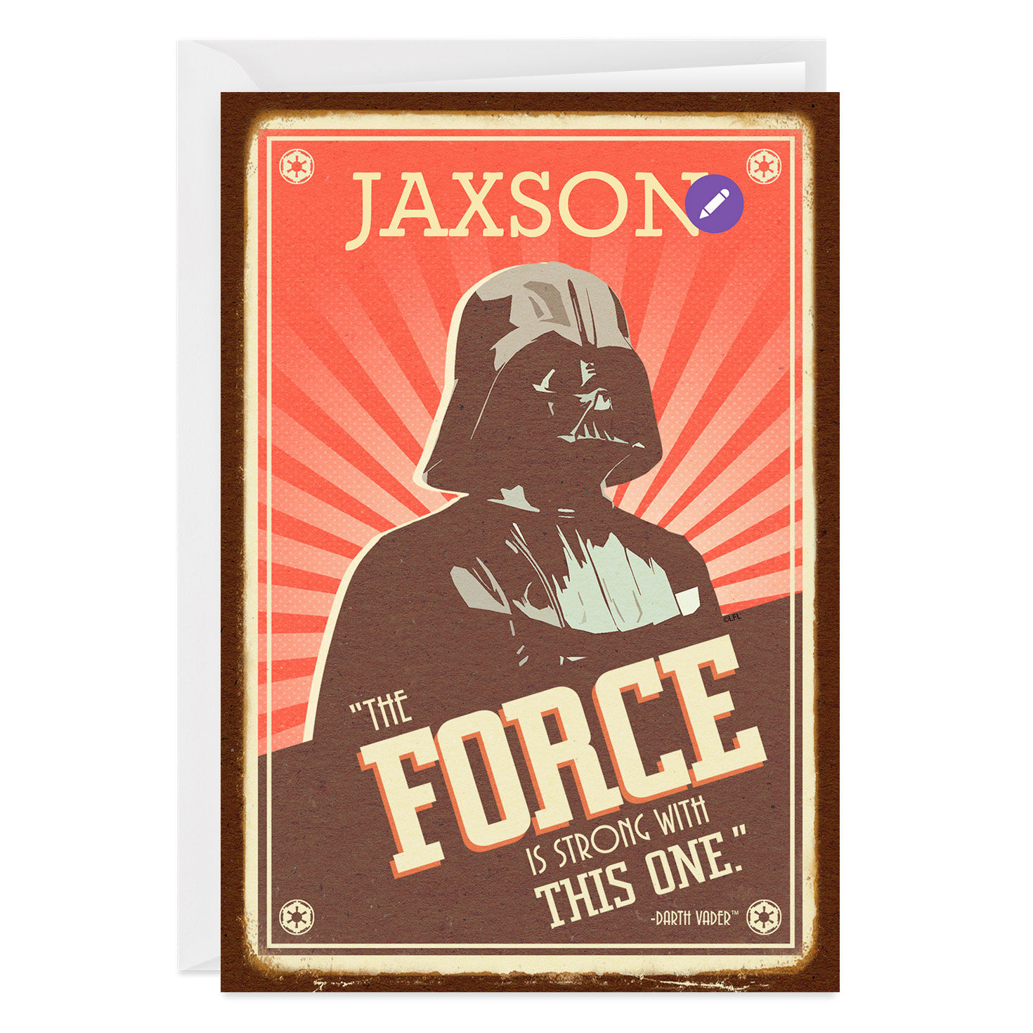 Personalized Star Wars&trade; Darth Vader&trade; Card, , large image number 6