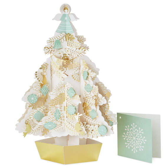 Merry Christmas Tree 3D Pop-Up Ornament Christmas Card