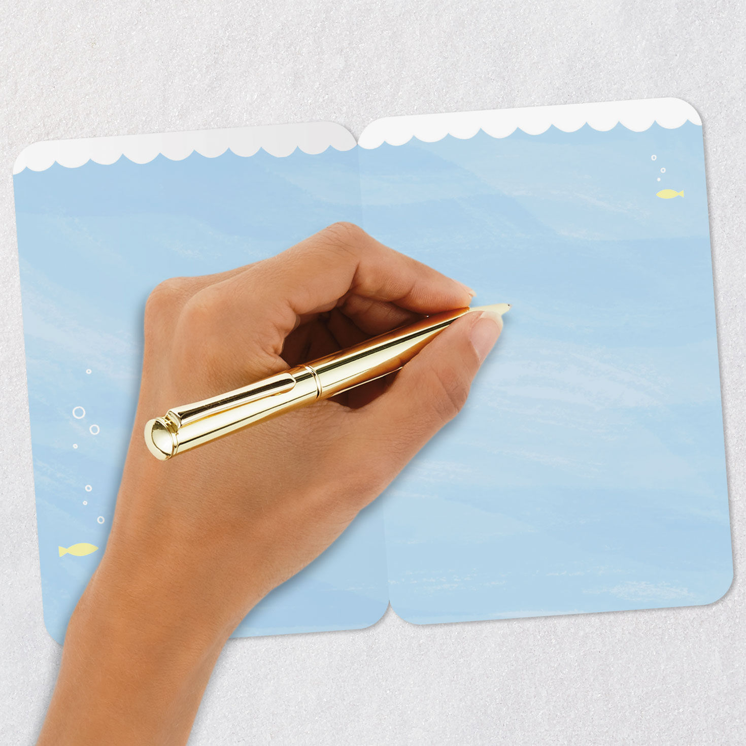 High-Five Octopus Blank Congratulations Card Signing card image number 5