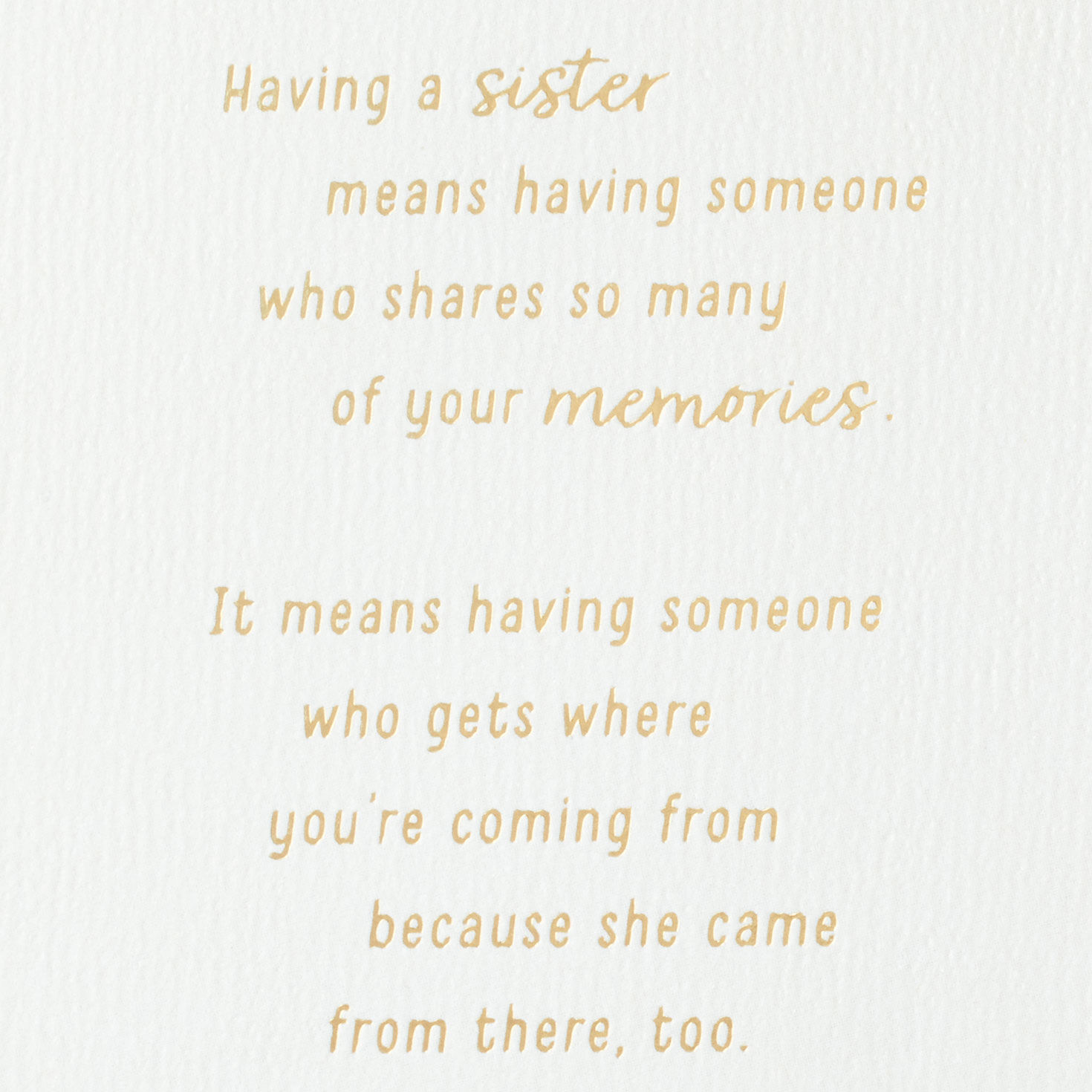 Colorful Lettering Sister Birthday Card Sentiment image number 2