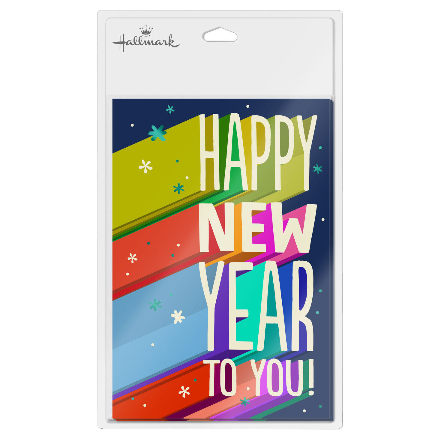Elongated Shadow Lettering New Year Card Pack package front image number 7