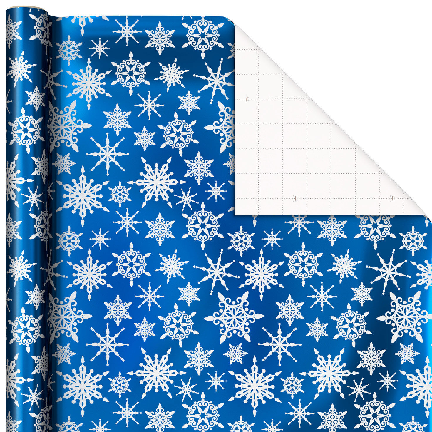 Blue and White Foil Wrapping Paper Rolls  image number 5