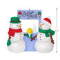 Snowmen Eating Yellow Snow Cone Keepsake Ornament measurement image number 3
