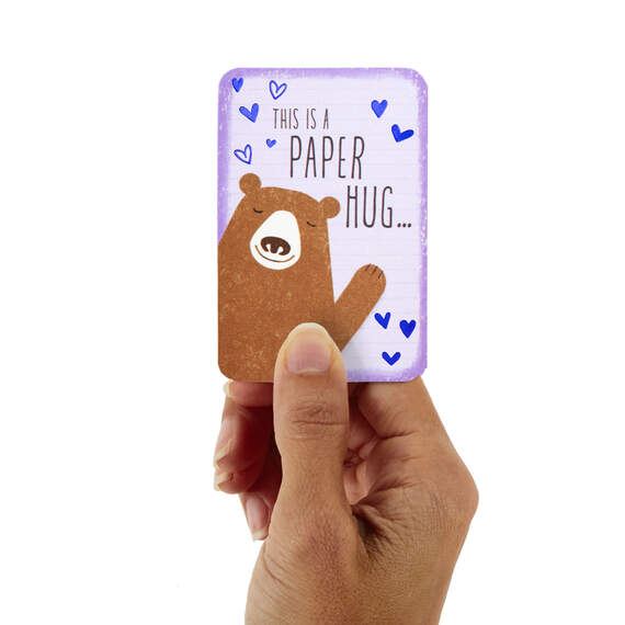 3.25" Mini Bear Hug Thinking of You Card