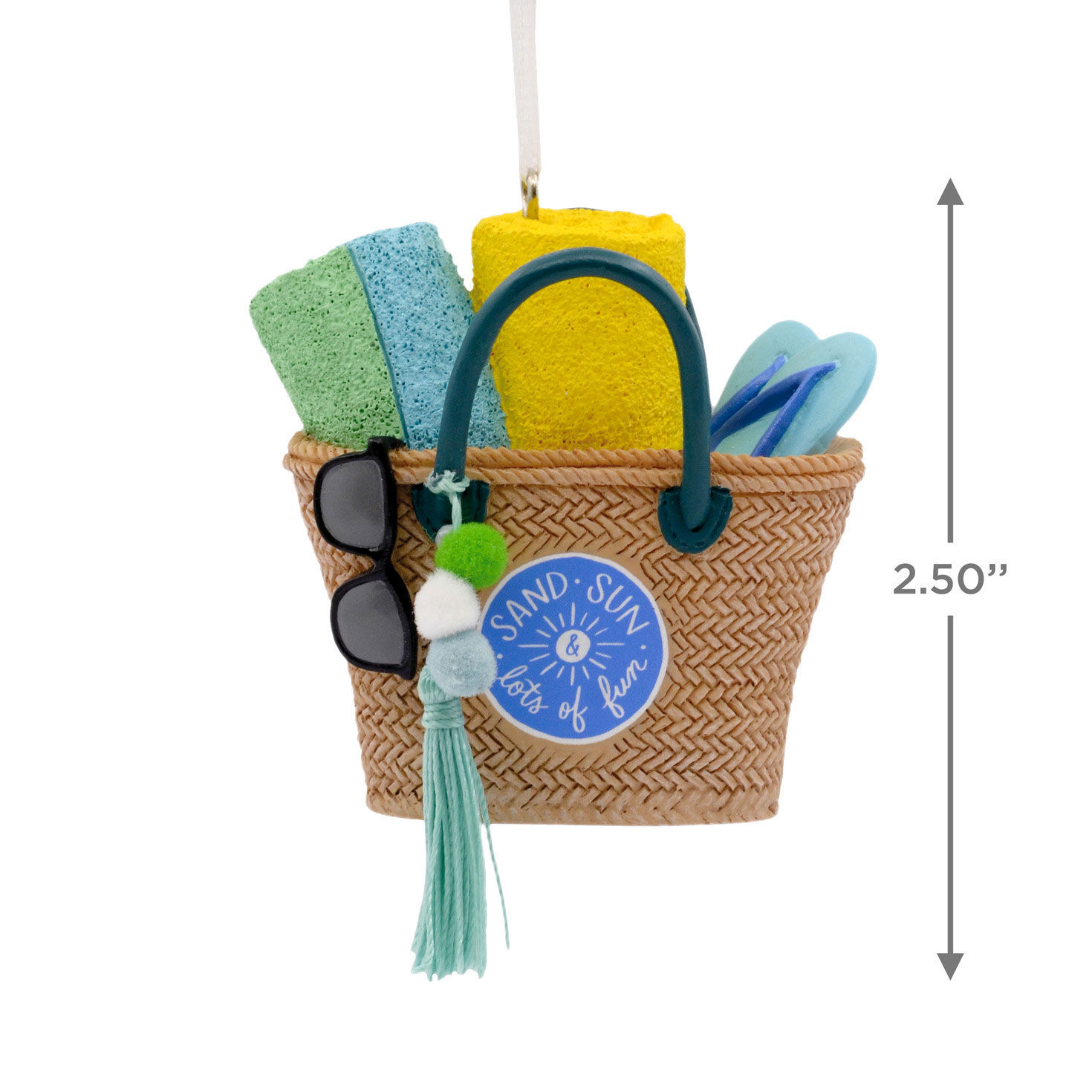 Personalised pom pom beach bag cheap
