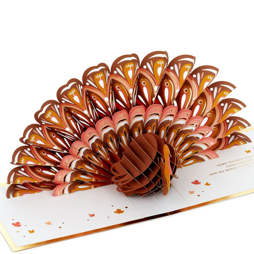 So Thankful Turkey Pop-Up Thanksgiving Card, 