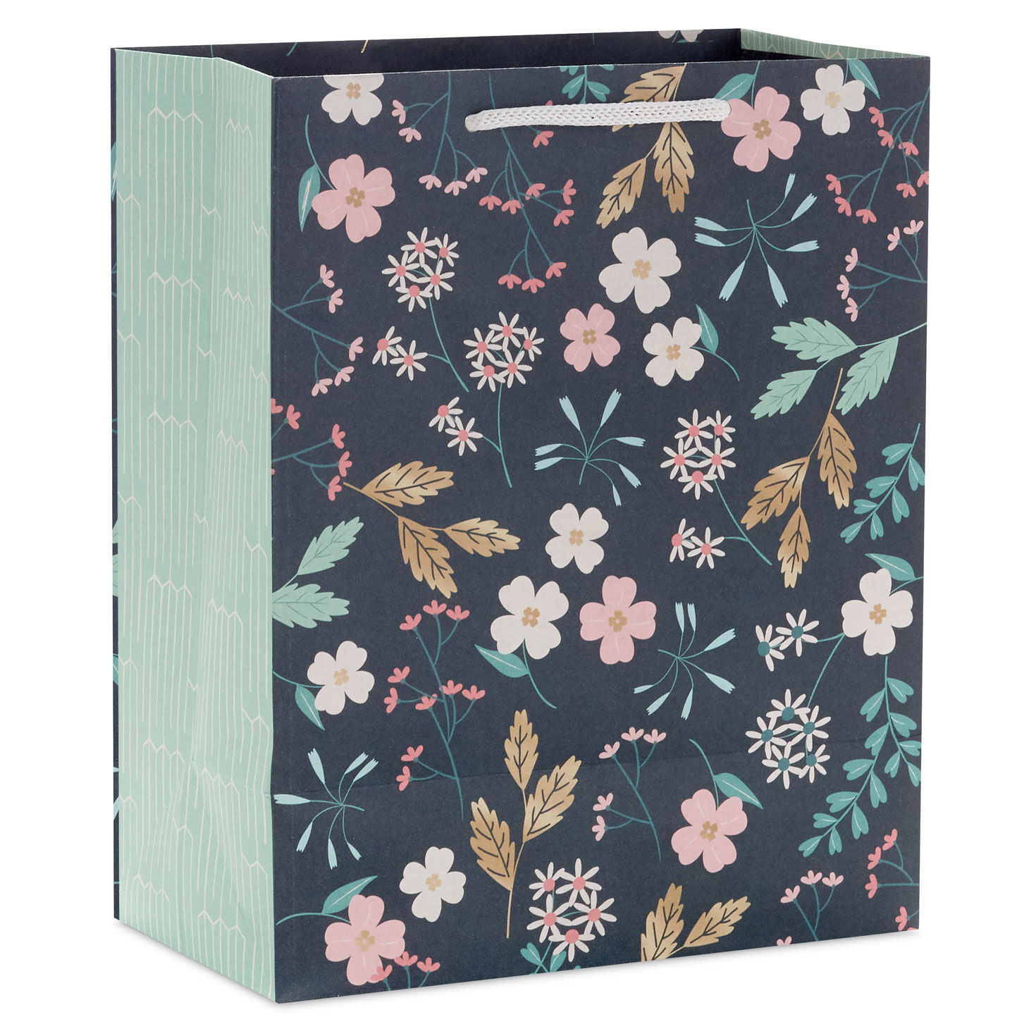 9.6" Floral on Dark Green Medium Gift Bag for only USD 3.99 | Hallmark