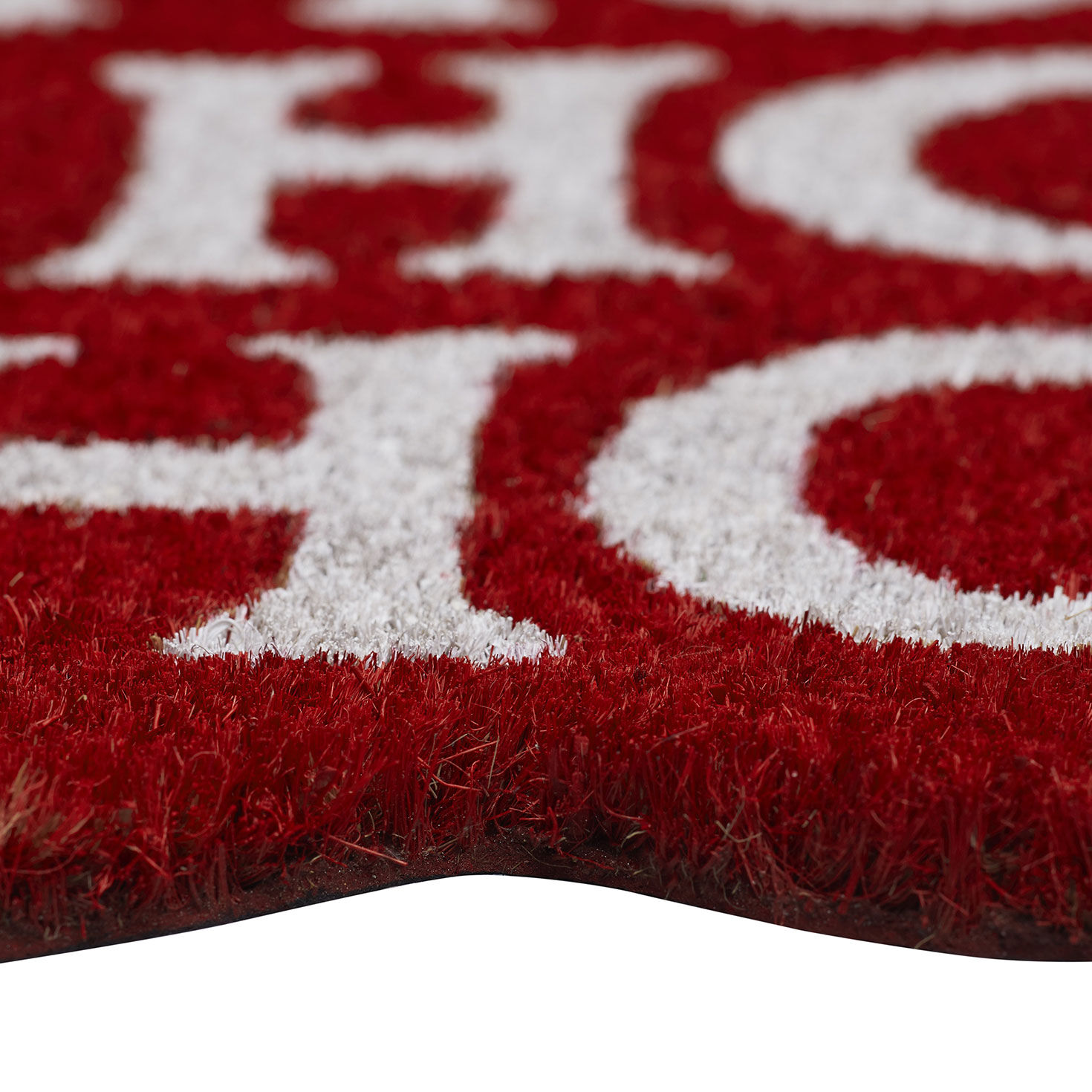Hallmark HO HO HO Coir Doormat 18x30 upclose view image number 4