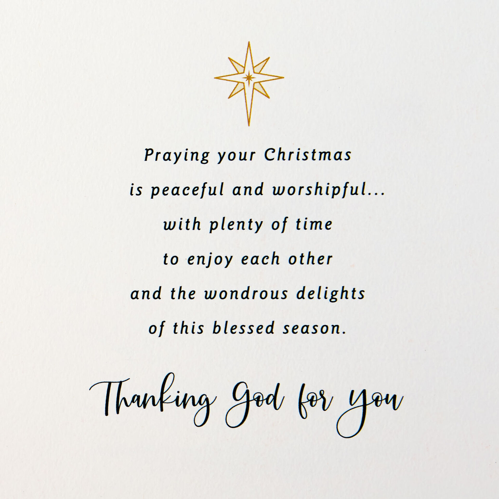 God Bless You Religious Christmas Card for Pastor and Family  Greeting