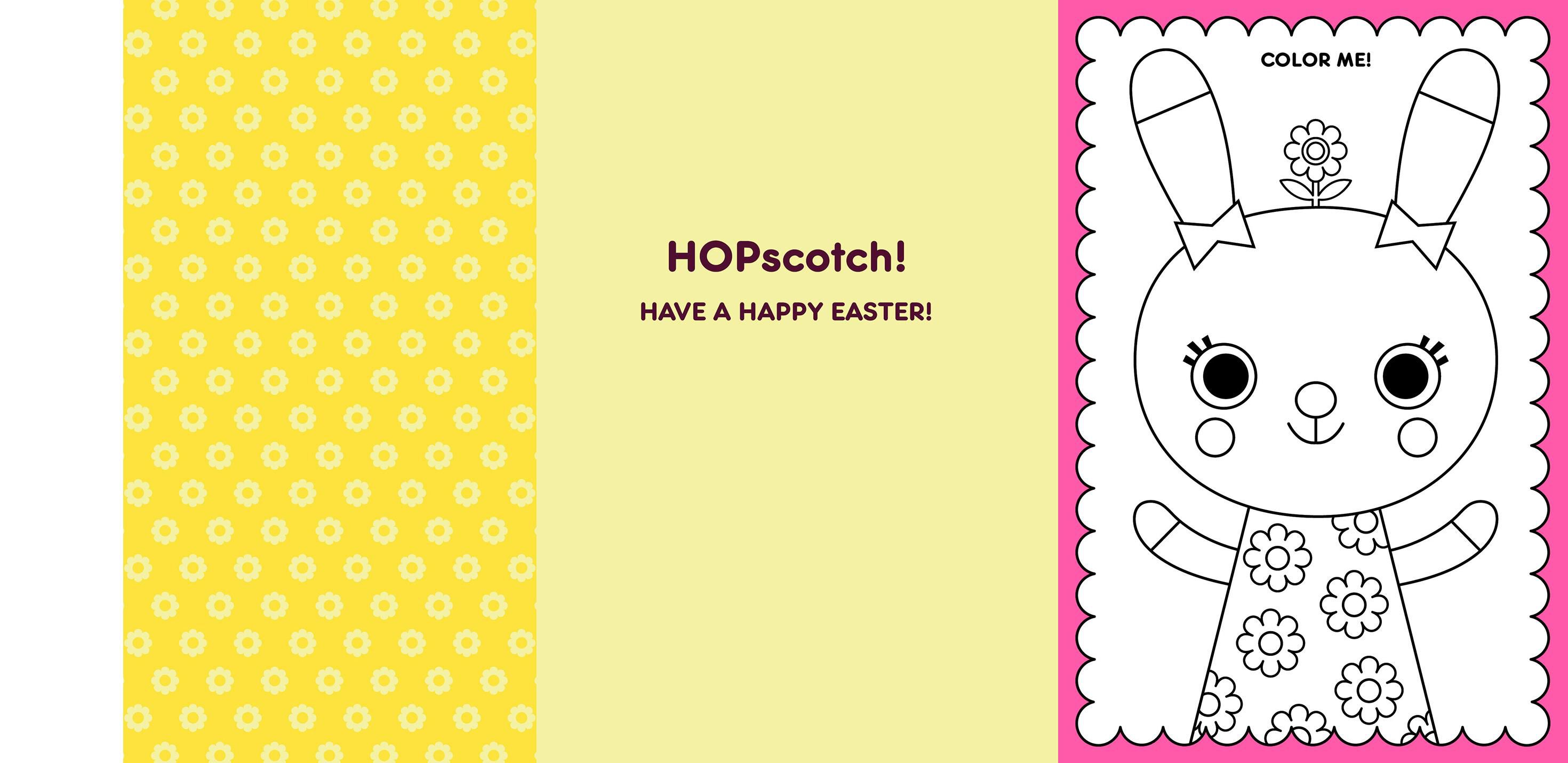 Bunny Games Joke Kid's Easter Card With Stickers